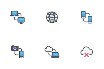 Rede e conectividade Pacote de Ícones