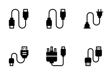 Conectores y cables 1 Paquete de Iconos