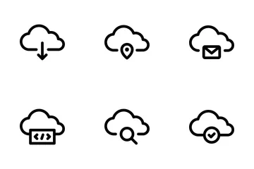 Conexión a la nube Paquete de Iconos