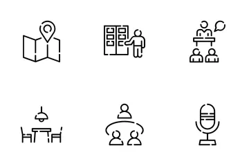 Conference Venue Icon Pack