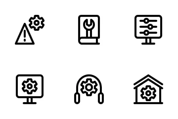 Configuración y configuración Paquete de Iconos