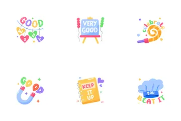 Congratulations Stickers Icon Pack