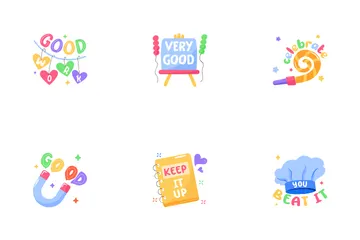 Congratulations Stickers Icon Pack