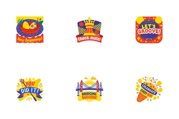 Congratulations Stickers Icon Pack