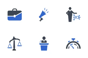 Conjunto de gestión empresarial - 1 Paquete de Iconos