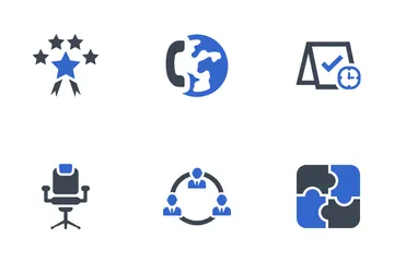 Conjunto de gestión empresarial - 2 Paquete de Iconos