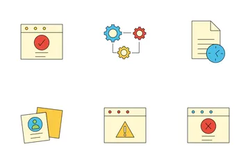 Conjunto de ícones da interface do usuário Pacote de Ícones