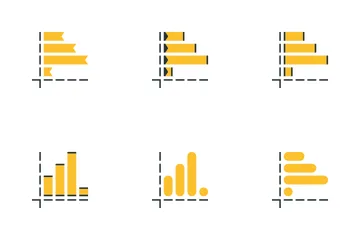 Conjunto de iconos de diagrama Paquete de Iconos