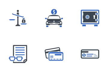 Conjunto de negocios y finanzas - 3 Paquete de Iconos