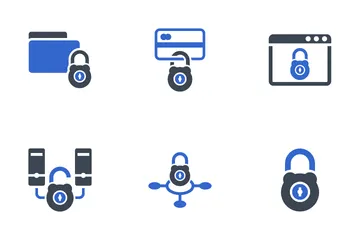 Conjunto de seguridad de Internet 2 Paquete de Iconos