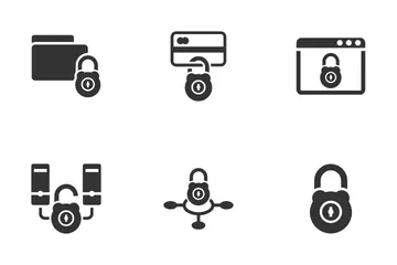 Conjunto de seguridad de Internet 2 Paquete de Iconos