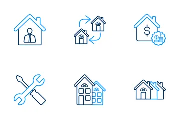 Conjunto Imobiliário 2 Pacote de Ícones