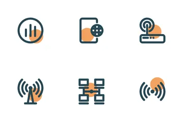 Connection Networking Icon Pack