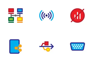 Connection Networking Icon Pack