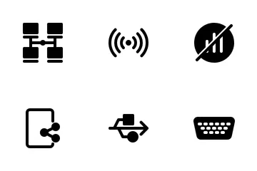 Connection Networking Icon Pack