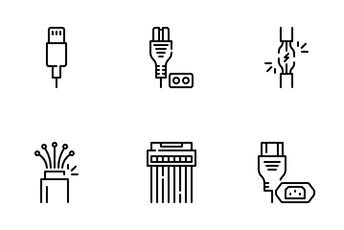 Connector And Cable Icon Pack