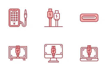 Connector And Cable Icon Pack