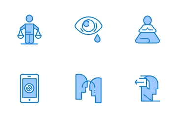 Conscious Living And Personality Traits Icon Pack