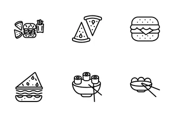 Consegna del cibo Icon Pack