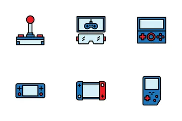 Consola de jogos Pacote de Ícones