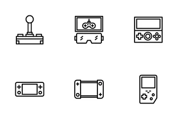 Consola de jogos Pacote de Ícones