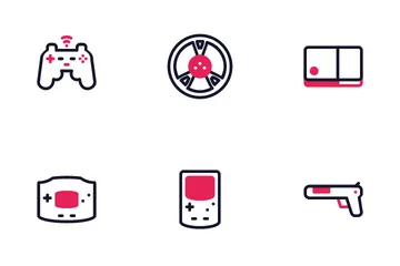 Consola de jogos Pacote de Ícones