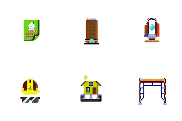 Negocio de la construcción Paquete de Iconos