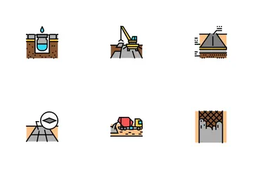 Construcción vial Icon Pack