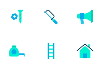 Construction And Tools - Flat Icon Pack