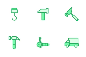 Construction And Tools - Mono Lineal Icon Pack