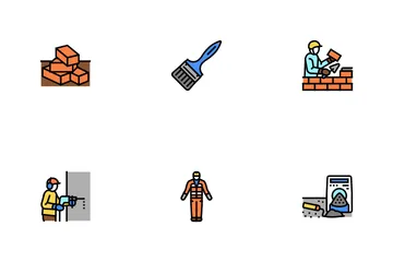 Construction Building And Repair Icon Pack