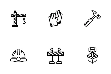 Construction Building Engineer Icon Pack