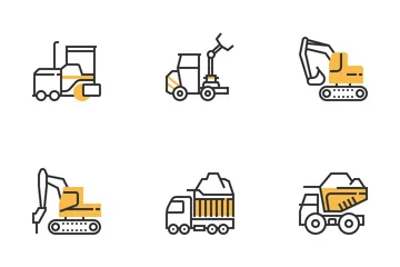 Construction Cars Icon Pack