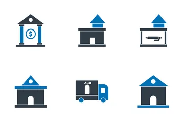 Bâtiment immobilier Pack d'Icônes