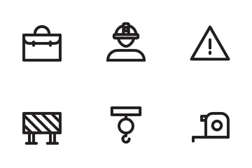 Construction Line Icon Pack