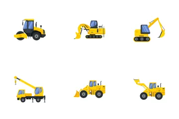Construction Machinery Icon Pack