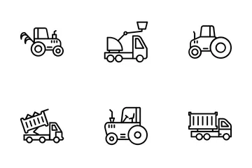 Construction Machinery Icon Pack