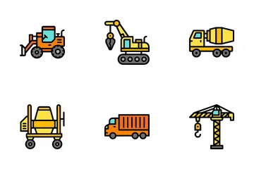 Construction Machines Icon Pack