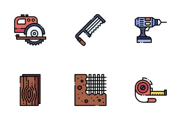 Construction Materials Icon Pack