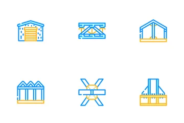 Bâtiment métallique à auto-ossature Pack d'Icônes