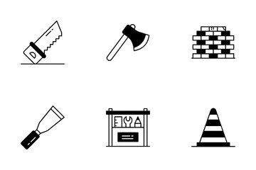 건설 도구 아이콘 팩