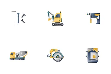 Construction Tool Gradient - Foreman Equipment Icon Pack