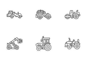 Construction Vehicle Icon Pack