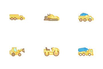 Construction Vehicle Heavy Icon Pack