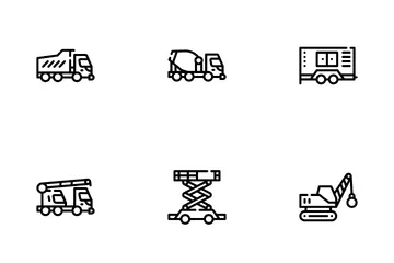 Construction Vehicle Icon Pack