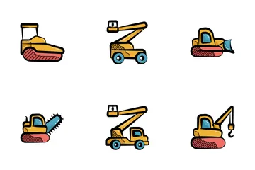 Construction Vehicle Icon Pack