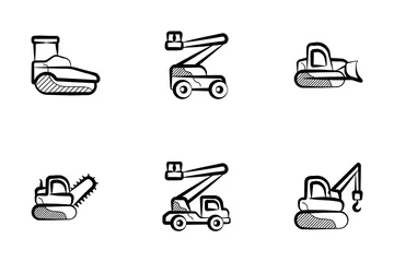 Construction Vehicle Icon Pack