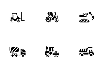 Construction Vehicle Icon Pack