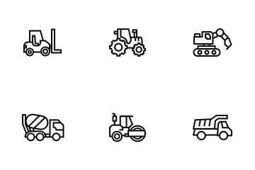 Construction Vehicle Icon Pack