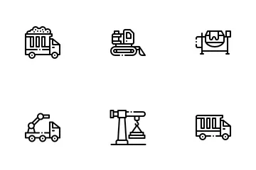 Construction Vehicles Icon Pack